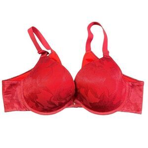 Cacique Boost Plunge Red Lace Bra